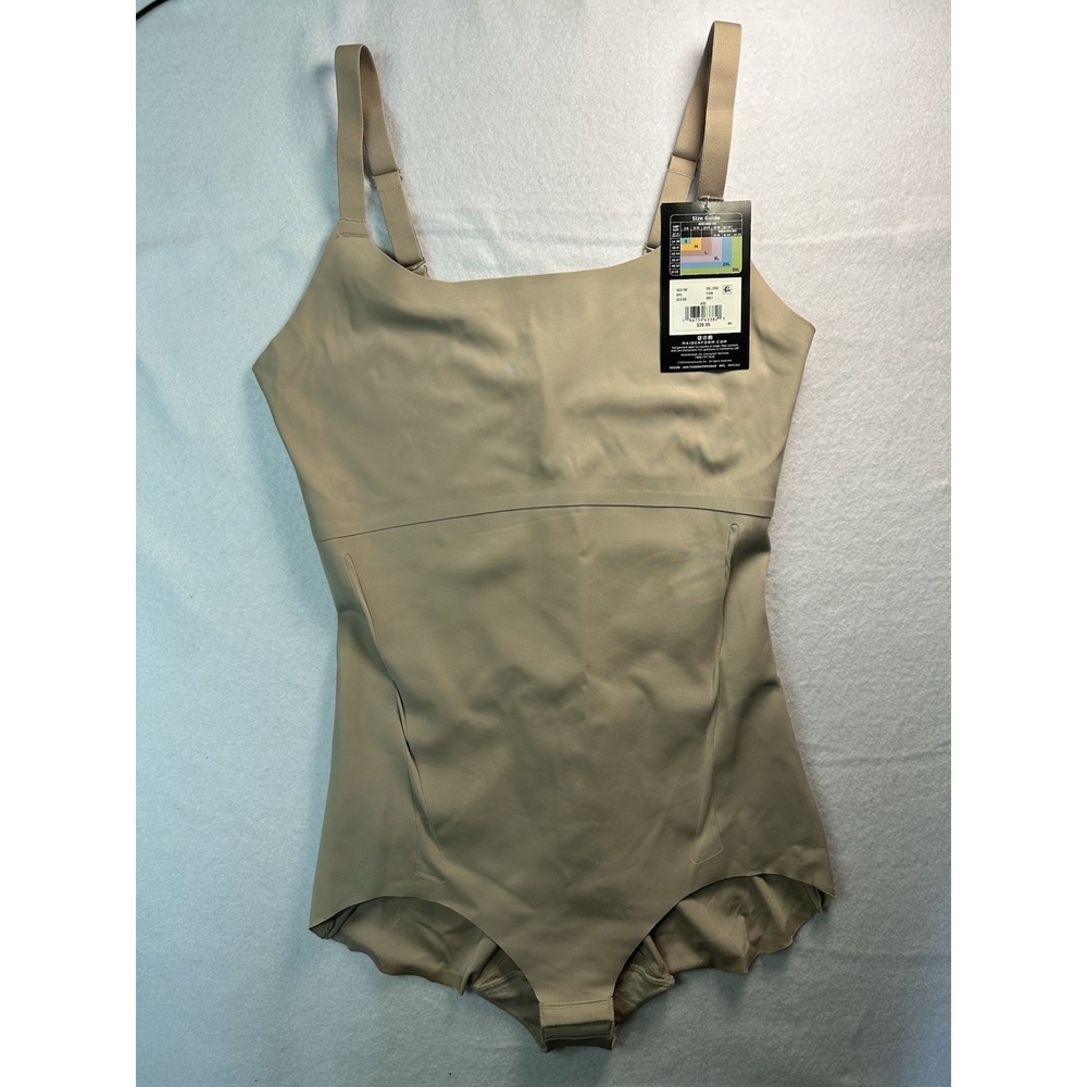 Maidenform Women's Beige Extra Firming Bodysuit Size Extra Extra Large